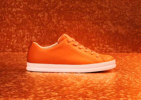 camper shoes orange